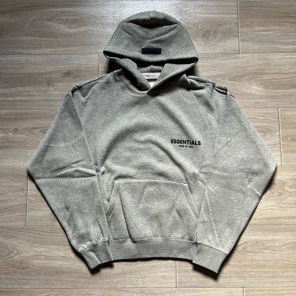 Fear Of God Essentials Dark Oat Hoodie - Size M
